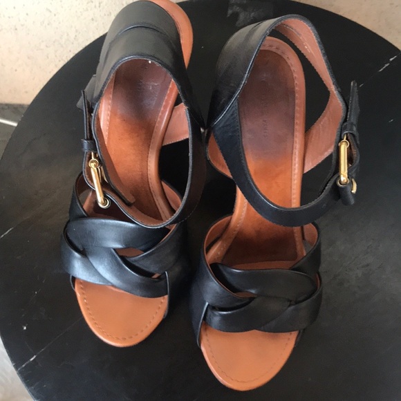 Celine Black Wedge Shoe - Picture 3 of 16